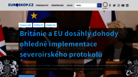 What Euroskop.cz website looked like in 2023 (1 year ago)