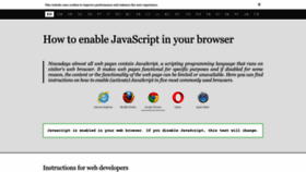 What Enable-javascript.com website looked like in 2023 (1 year ago)