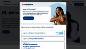 What Empower.com website looked like in 2023 (1 year ago)