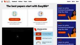 What Easybib.com website looked like in 2023 (1 year ago)