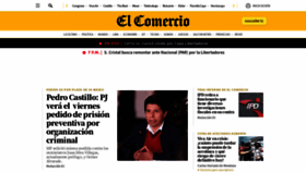 What Elcomercio.pe website looked like in 2023 (1 year ago)