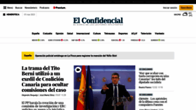 What Elconfidencial.com website looked like in 2023 (1 year ago)
