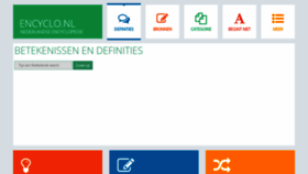 What Encyclo.nl website looked like in 2023 (1 year ago)