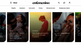 What Enfemenino.com website looked like in 2023 (1 year ago)