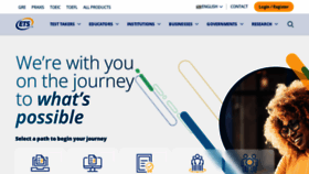 What Ets.org website looked like in 2023 (2 years ago)