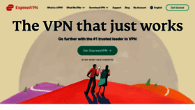 What Expressvpn.com website looked like in 2023 (1 year ago)