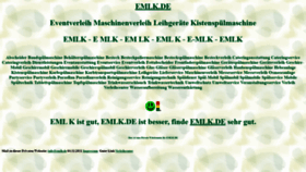 What Emlk.de website looked like in 2023 (1 year ago)