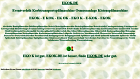 What Ekok.de website looked like in 2023 (1 year ago)