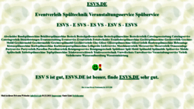 What Esvs.de website looked like in 2023 (1 year ago)