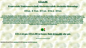 What Etaa.de website looked like in 2023 (2 years ago)