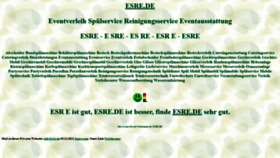 What Esre.de website looked like in 2023 (1 year ago)