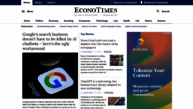 What Econotimes.com website looked like in 2023 (2 years ago)