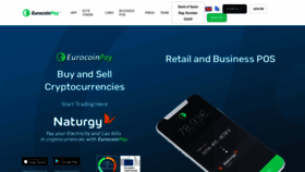 What Eurocoinpay.io website looked like in 2023 (1 year ago)