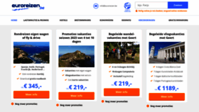 What Euroreizen.be website looked like in 2023 (1 year ago)