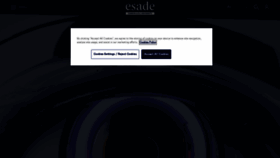 What Esade.edu website looked like in 2023 (1 year ago)