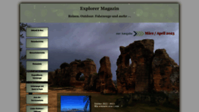 What Explorermagazin.de website looked like in 2023 (1 year ago)