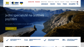 What Ervpojistovna.cz website looked like in 2023 (1 year ago)