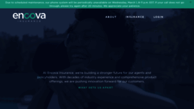 What Encova.com website looked like in 2023 (1 year ago)
