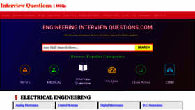 What Engineeringinterviewquestions.com website looked like in 2023 (1 year ago)