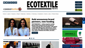 What Ecotextile.com website looked like in 2023 (1 year ago)