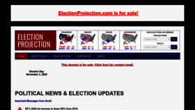 What Electionprojection.com website looked like in 2023 (1 year ago)