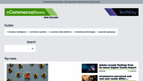 What Ecommercenews.co.nz website looked like in 2023 (1 year ago)