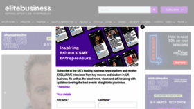 What Elitebusinessmagazine.co.uk website looked like in 2023 (1 year ago)