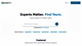 What Expertfile.com website looked like in 2023 (1 year ago)