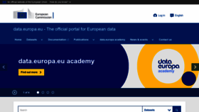 What Europeandataportal.eu website looked like in 2023 (1 year ago)