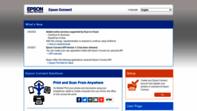What Epsonconnect.com website looked like in 2023 (1 year ago)