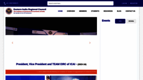 What Eirc-icai.org website looked like in 2023 (1 year ago)