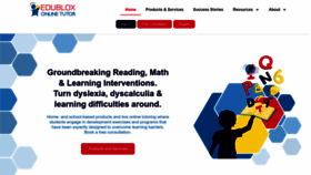 What Edubloxtutor.com website looked like in 2023 (1 year ago)