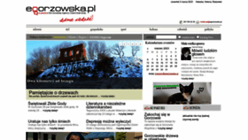 What Egorzowska.pl website looked like in 2023 (1 year ago)