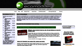 What Ecomodder.com website looked like in 2023 (1 year ago)