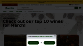 What Empirewine.com website looked like in 2023 (1 year ago)