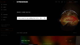 What Extrememusic.com website looked like in 2023 (1 year ago)