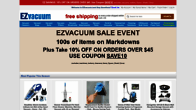What Ezvacuum.com website looked like in 2023 (1 year ago)
