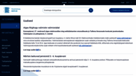 What Eesti.ee website looked like in 2023 (1 year ago)