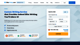 What Elitewritings.com website looked like in 2023 (1 year ago)