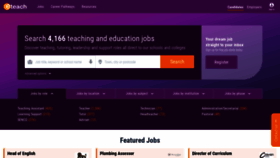 What Eteach.com website looked like in 2023 (1 year ago)