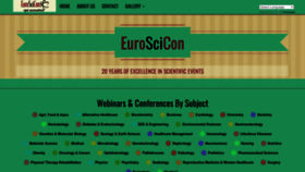 What Euroscicon.com website looked like in 2023 (1 year ago)