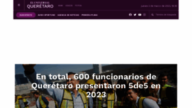 What Eluniversalqueretaro.mx website looked like in 2023 (1 year ago)