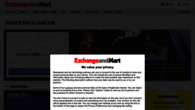 What Exchangeandmart.co.uk website looked like in 2023 (1 year ago)