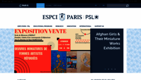 What Espci.fr website looked like in 2023 (1 year ago)