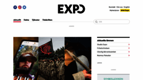 What Expo.se website looked like in 2023 (1 year ago)