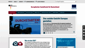 What Esf.de website looked like in 2023 (1 year ago)
