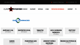 What Euro-sterydy.pl website looked like in 2023 (1 year ago)