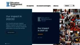 What Educationdevelopmenttrust.com website looked like in 2023 (2 years ago)