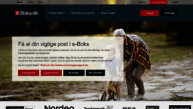 What E-boks.dk website looked like in 2023 (1 year ago)