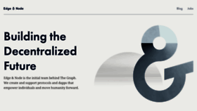 What Edgeandnode.com website looked like in 2023 (2 years ago)